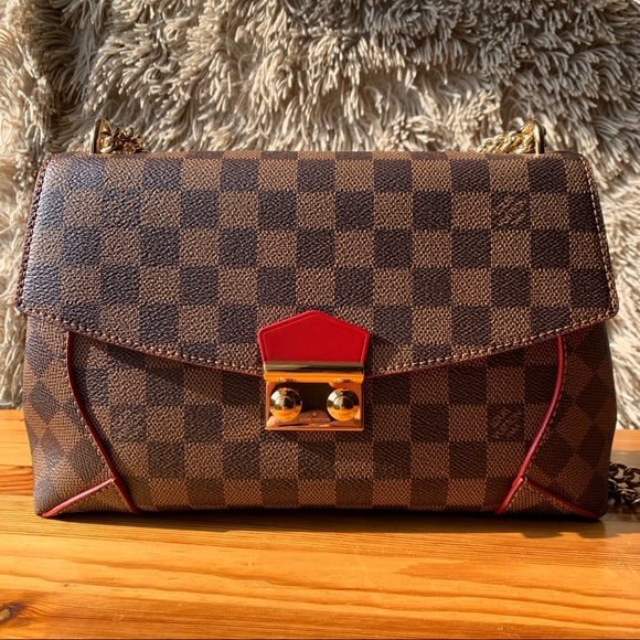 Louis Vuitton Handbags - Louis Vuitton Damier Ebene Caissa Clutch Cherry